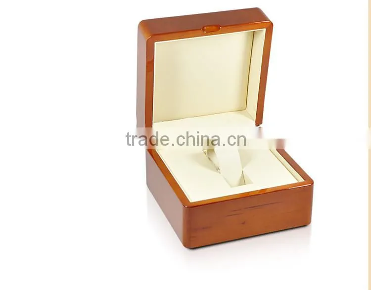 lacquer wooden jewelry single watch handmade box cheap price W1242