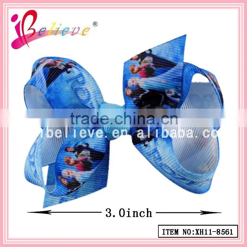 Cotton grid flower hair clip wholesale girls hair flower,hair flower clips