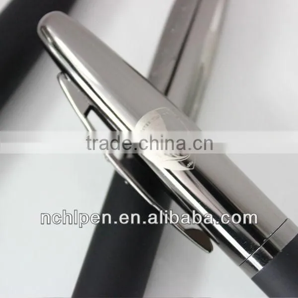 Classical senior black stainless steel pen