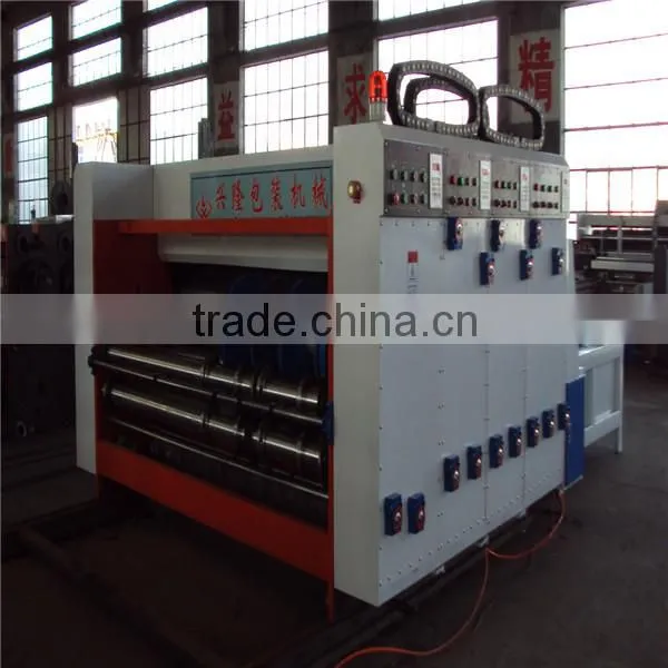semi-automatic/chain feeding carton box printing slotting machine