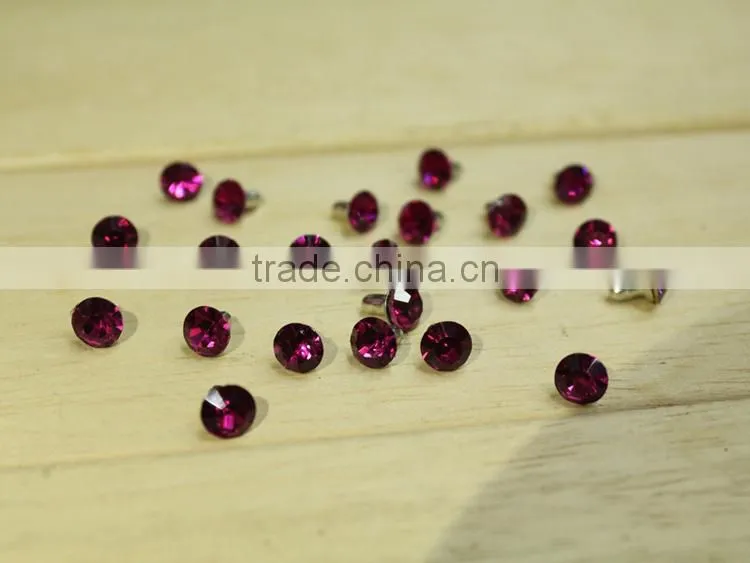 Acrylic rhinestone rivets for bags