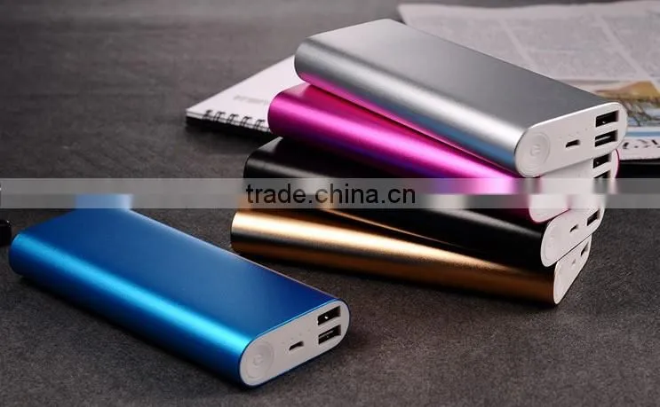 aluminium mobile phone battery backup with brand