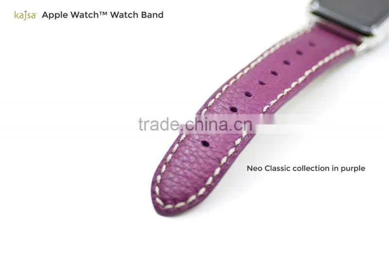 Original kajsa Neo Classic Collection Genuine Leather Watch Band Wrist Strap For 42MM Apple Watch MT-3967