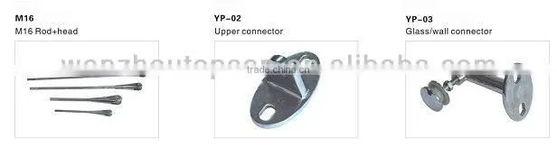Glass rain cover for windows/canopy fittings
