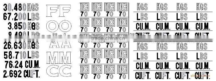 Container decals