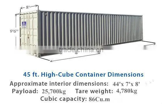 45ft used cargo container prices