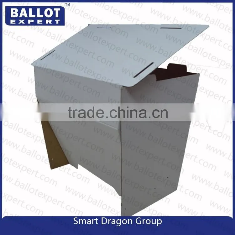 cheap folding corrugate election ballot exhibition polling booth in two design