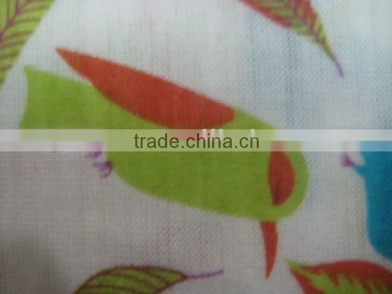 viscose and polyester fabric flower printed single jersey knitting fabrics