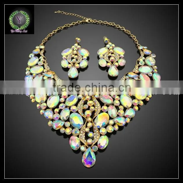 Newest Trending African Wedding jewelry Luxury Set KHK727