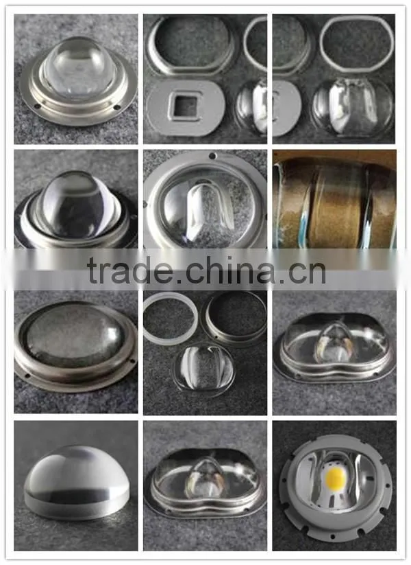 Glass LED lens 100 watt high power led lens