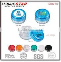 new design pepper Mints 170 pcs made by mark tin box up open