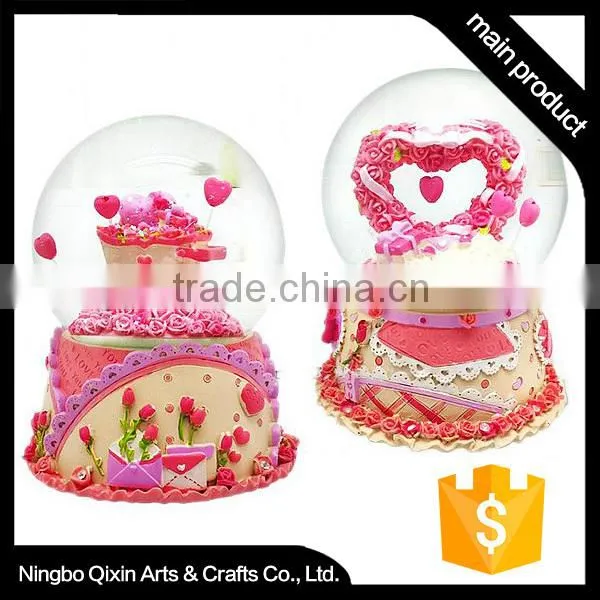 Water Snow Globe, Rose Water Globe, Custom Water Globe