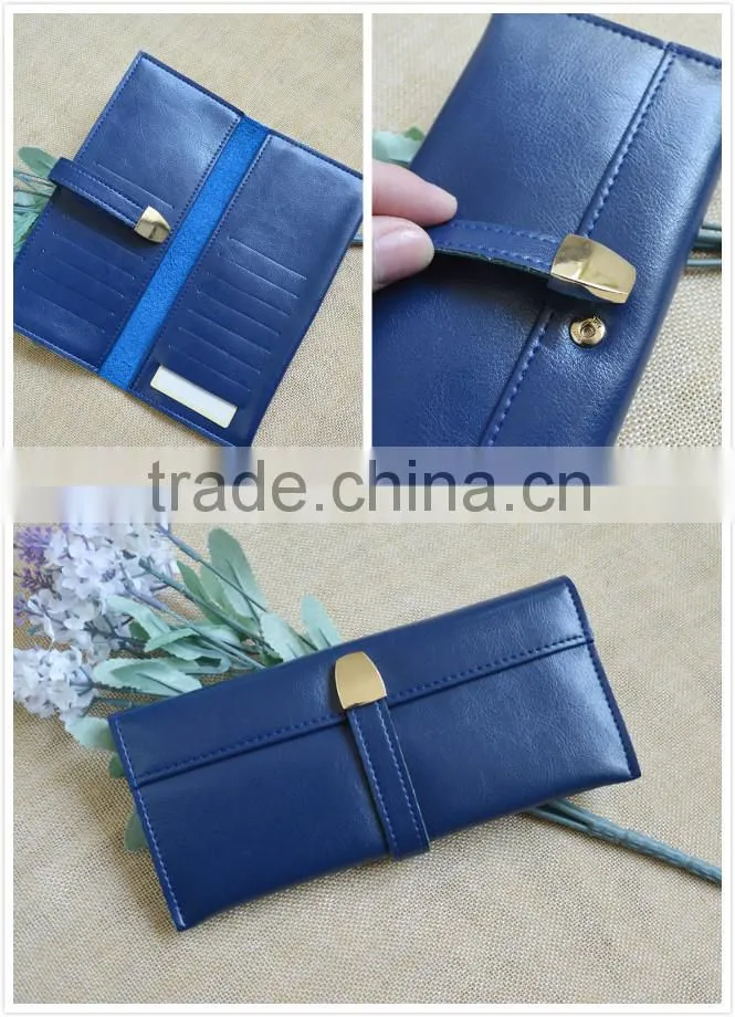 High Quality Long Women Pu Leather Wallet