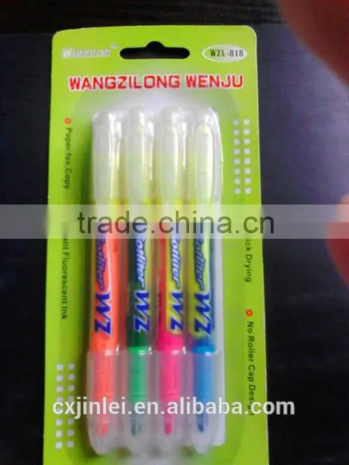 Hot colors double ended highlighter set