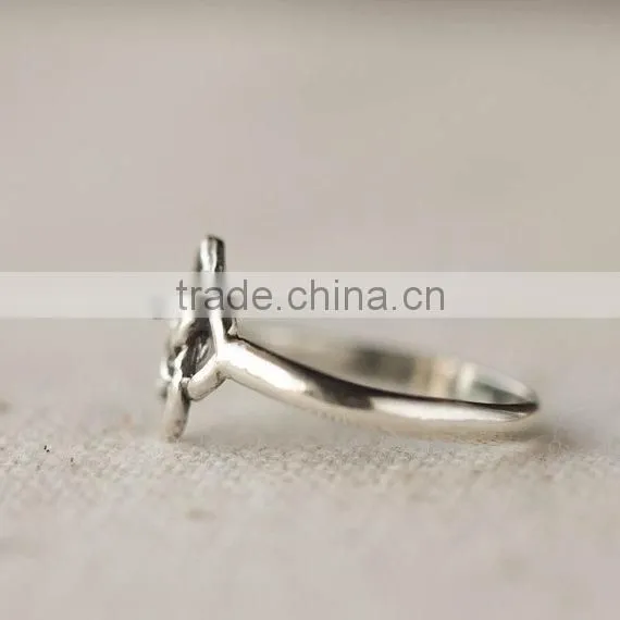 Antique silver Casual Celtic Knot Ring