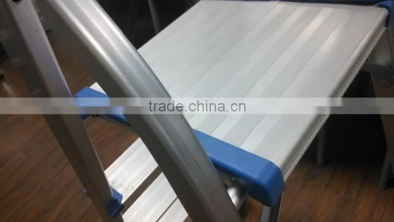 6-step Aluminium household ladder Folding ladder with handrail