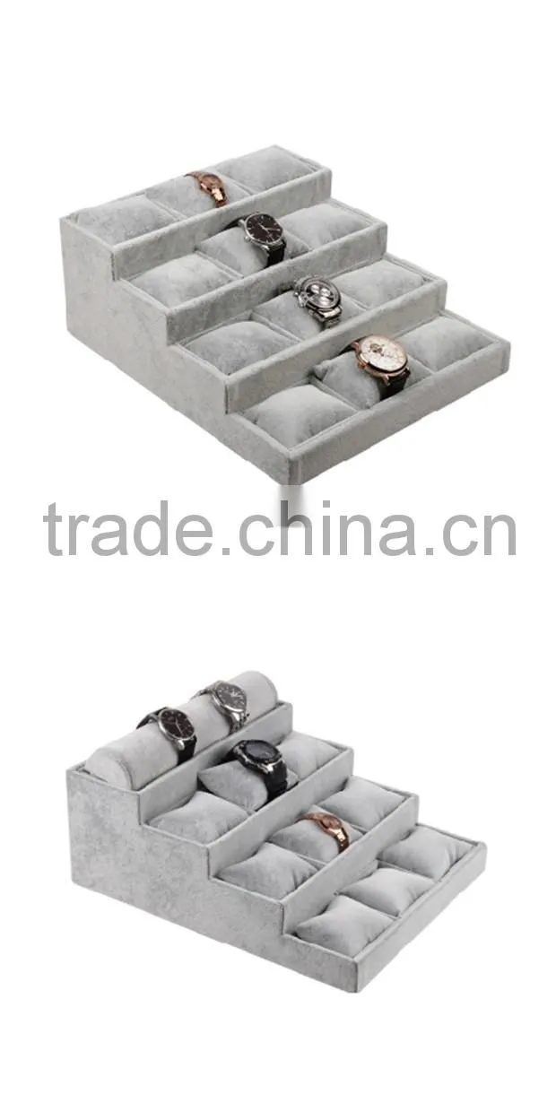 High quality velvet jewelry watch display tray