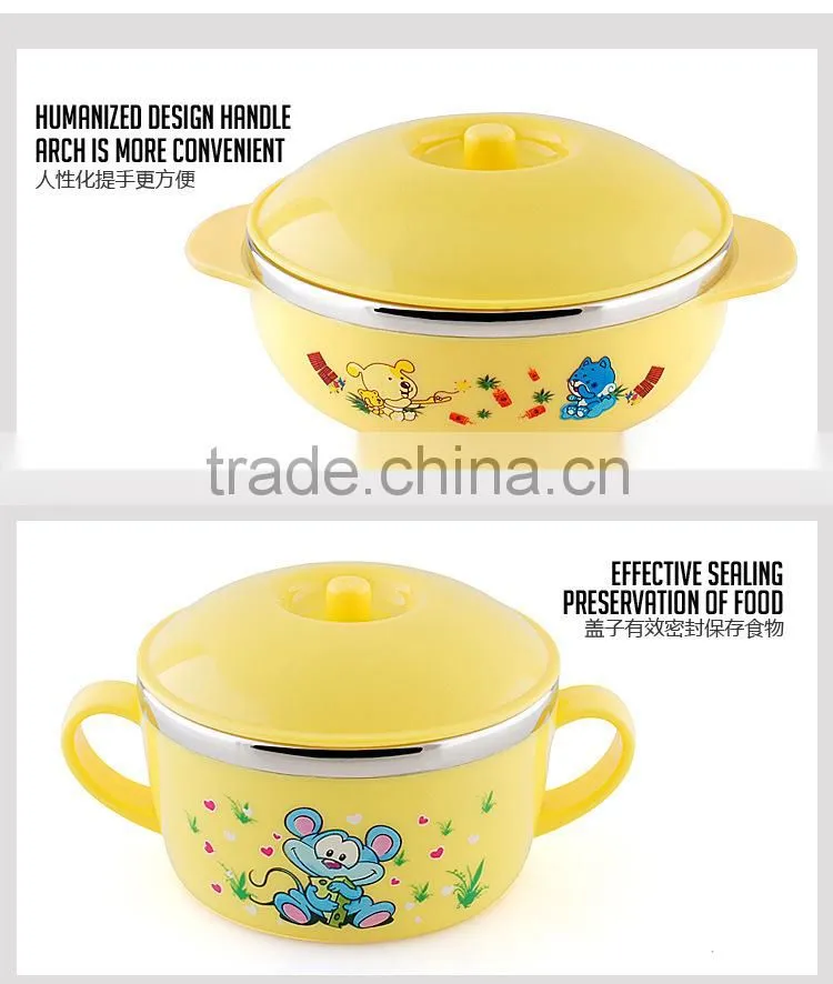 dinnerware wholesale 5pcs stainless steel bowl set for kids