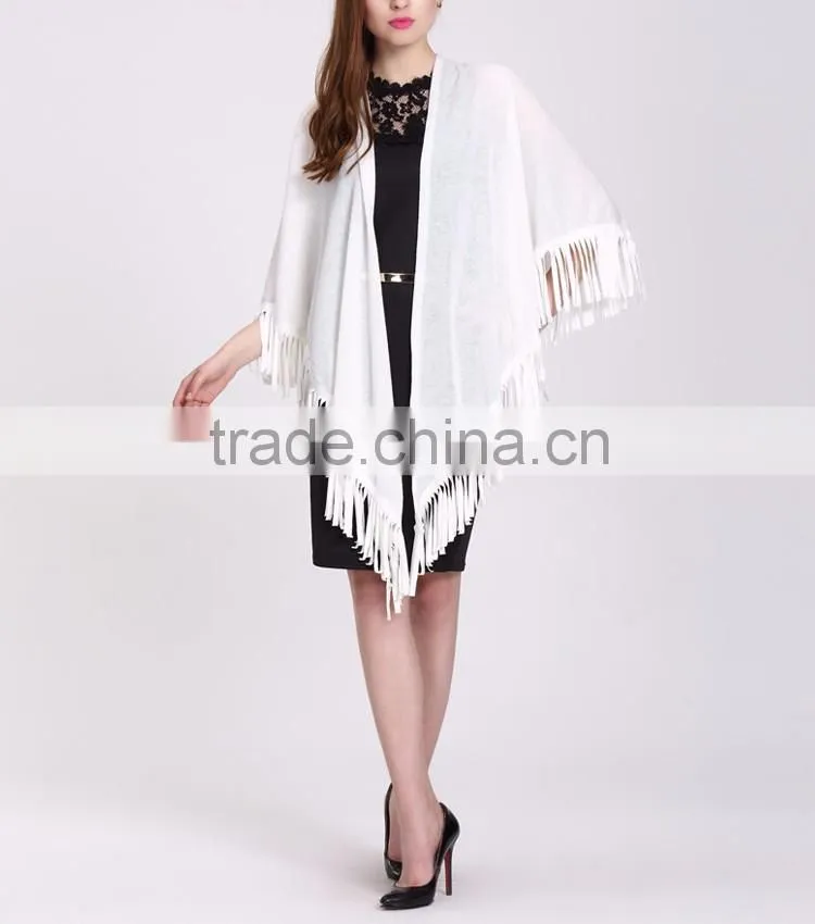 2016 Fashion Short Style Coat White for Women in Guangzhou