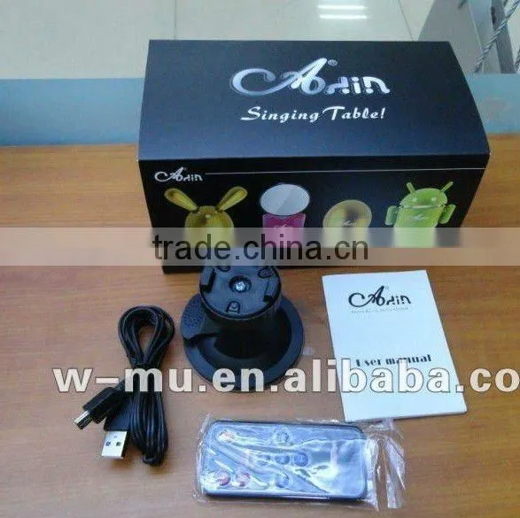 USB Vibration portable mini speaker support MP3& FM & TF card