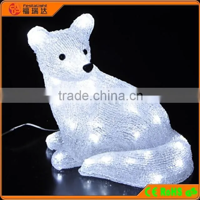 2016 Christmas Holiday decoration led 3d motif animal/fox christmas light