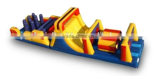 50ft long cheap kids obstacle course inflatable equipment for fun