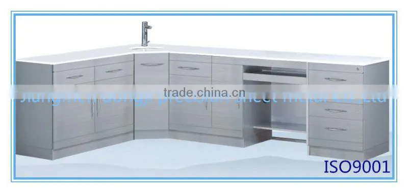 Professional sheet metal hotel receptionist table, laboratory table product fabricator