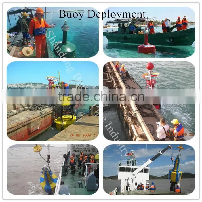 Polyethylene mooring buoy