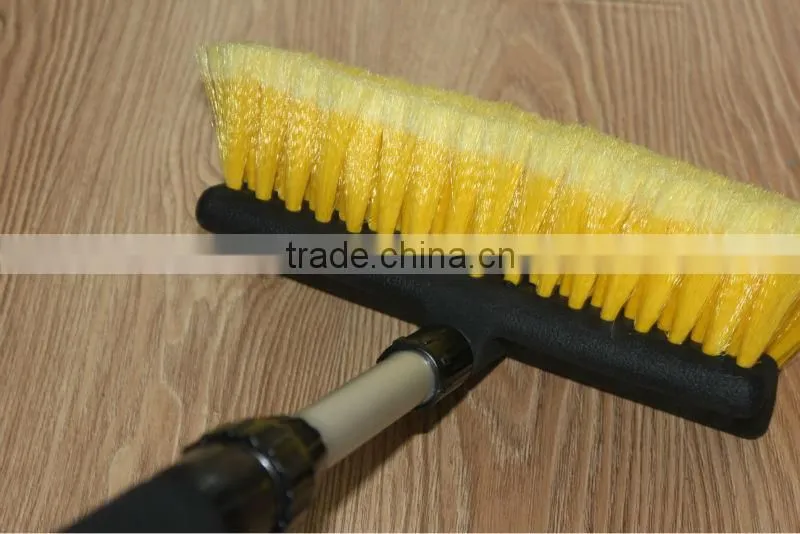 automatic car wash brushes with long handle water flow through PVC soft bristles