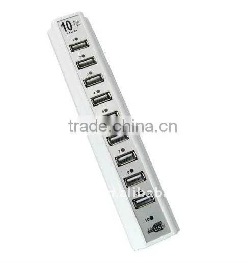 10 Port USB 2.0 HUB white