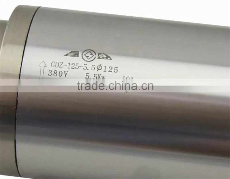 GDZ125-5.5 Toauto 18000rpm 5.5kw water cooled spindle motor for cnc