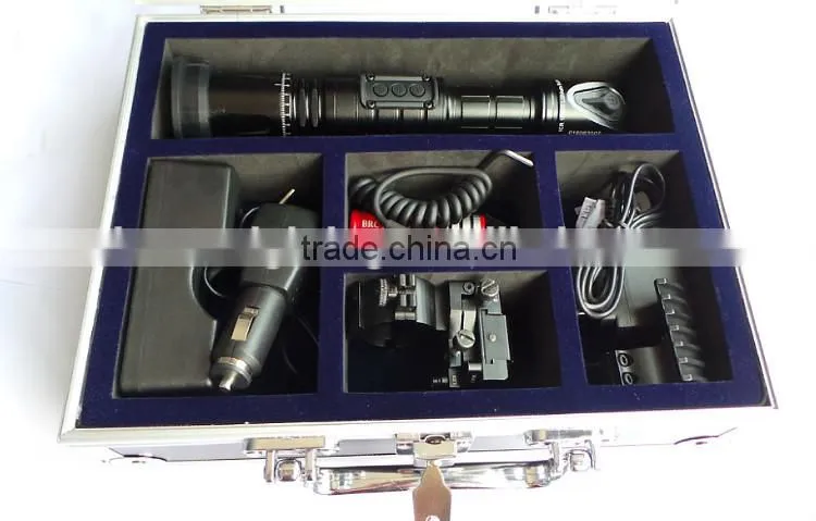 Green tactical laser flashlight for rifles or other long guns