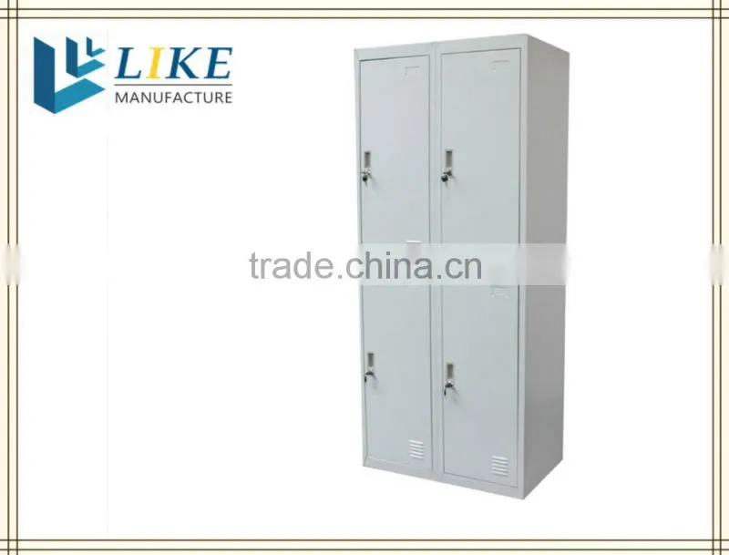 Bedroom furniture steel locker suppliers 4 door steel wardrobes