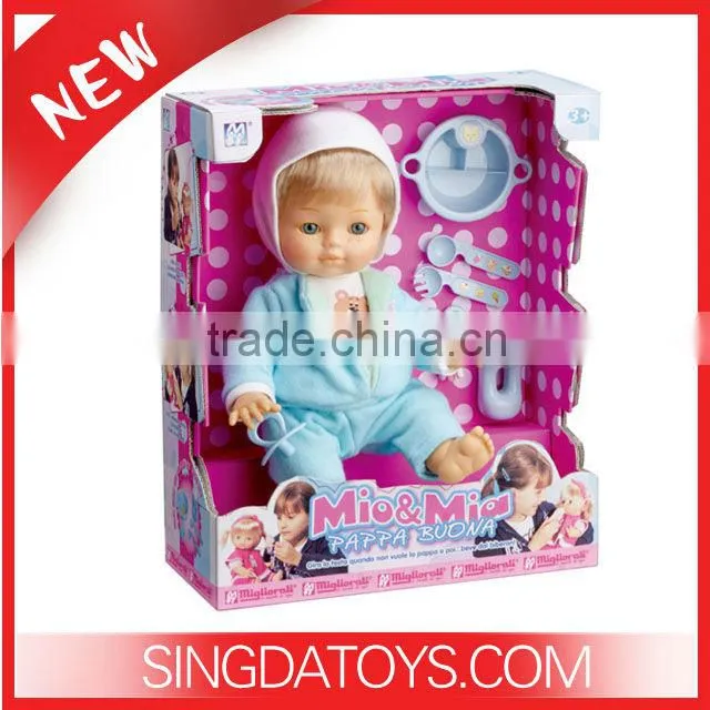 HOT SELLING ! 2014 New Design B033 B/O Baby Fashion Doll