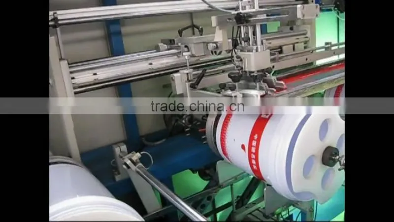 Automatic Single Cylindrical UV cylindrical screen printing machine for buckets