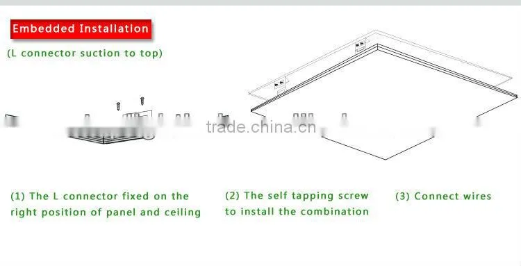 3 years warranty external UL listed driver surface mounted 60x60cm 40w led panel light