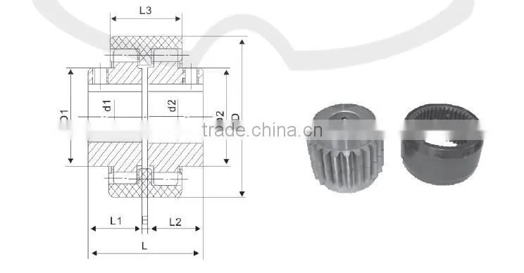nylon ring gear coupling
