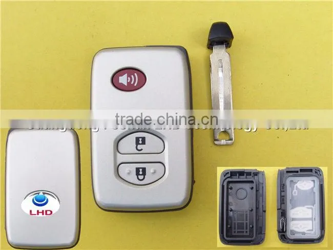 2+1 Buttons smart key shell case fob for Toyota 4Runner Venza Land Cruiser