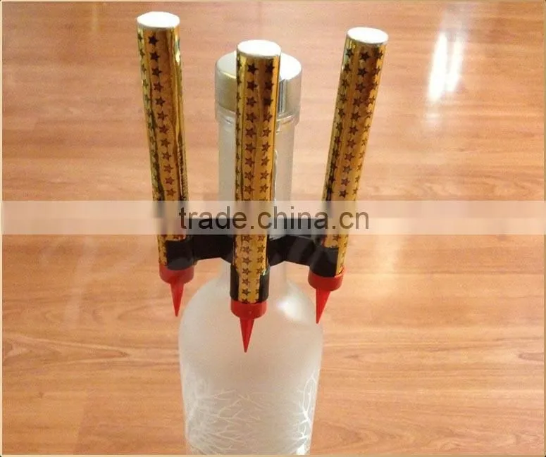Ice Fountain Birthday Sparkler Bottle Clips/Champagne Bottle Clips