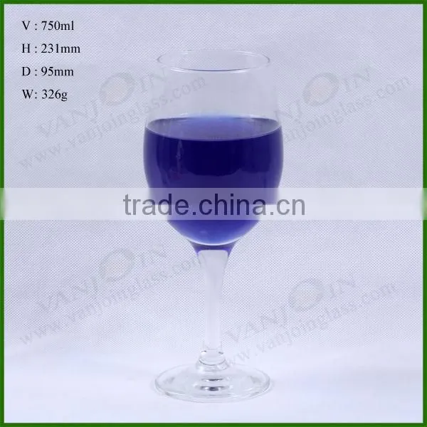 750ML Clear Glass Goblet