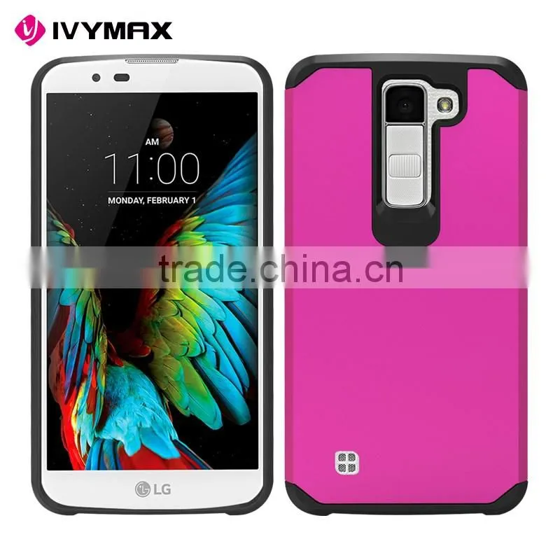 China factory Wholesale Hybrid Combo TPU PC Cellphone Back Cover for LG K8/K350N/K8 LTE Cell Phone Case