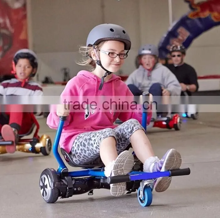 2016 adjustable seat hoverkart for two wheels self balance scooter hoverboard go kart Sitting Chair