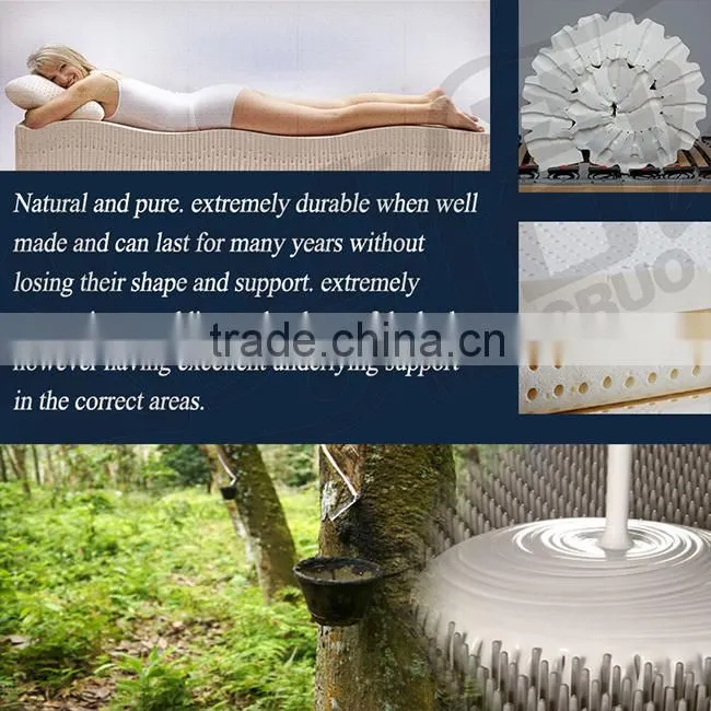 100% natural latex rubber foam kind size mattress for sounds absorbtion