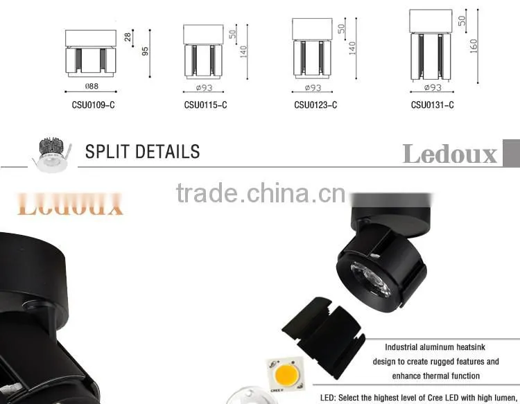 New fashion 9w cob LED chandelier ceiling lamp