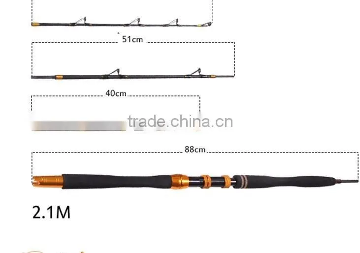 Popular Ilure Carbon Fishing Rod 210cm Boat Fishing Lure