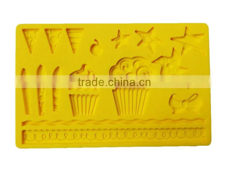 silicone fondant moulds cake decoration set