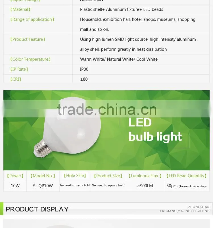 led light bulbs for home 10w for indoor lighting
