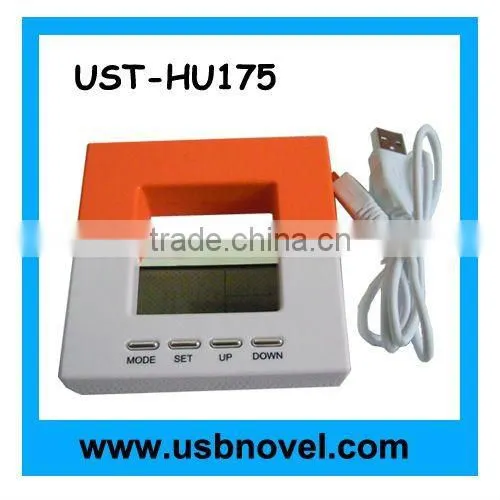 2.0 4 port usb clock hub