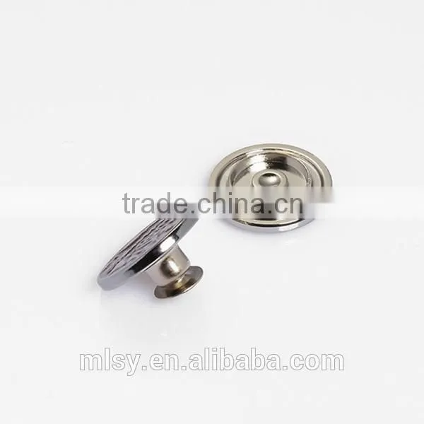 Hot sale classical snap buttons for garment jeans buttons and rivets
