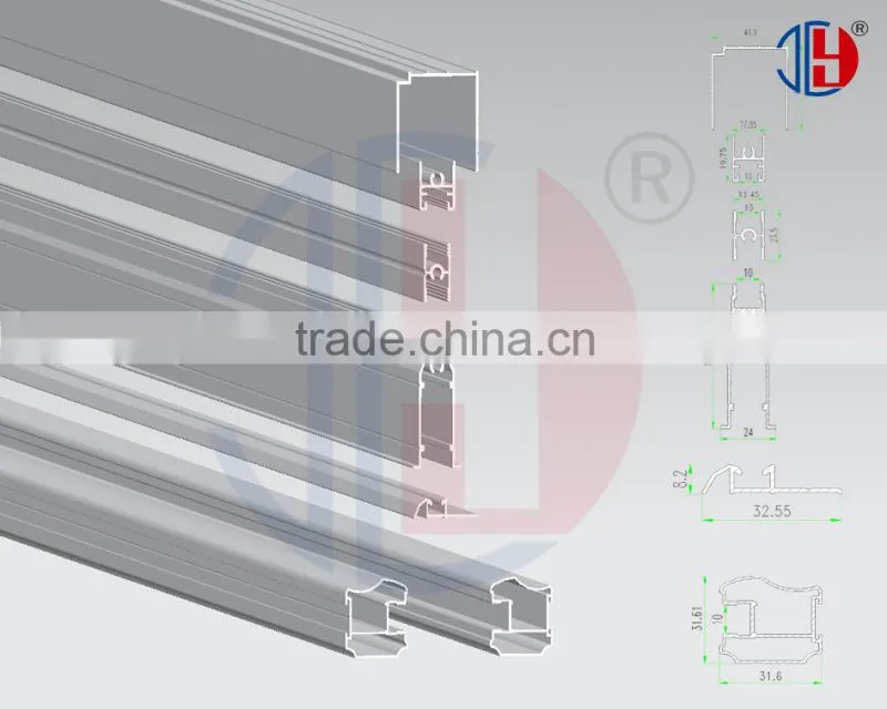 High Quality Anodized Aluminium Profile For Wardrobe Sliding Door